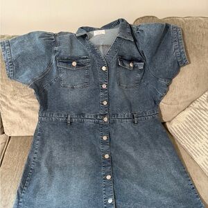 Celebrity Pink Light Blue Denim Shirt